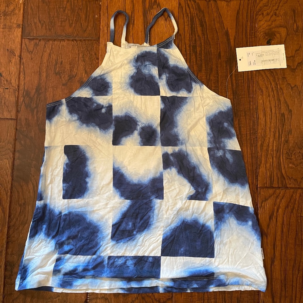 RVCA Small Patterned Racerback Tank Top